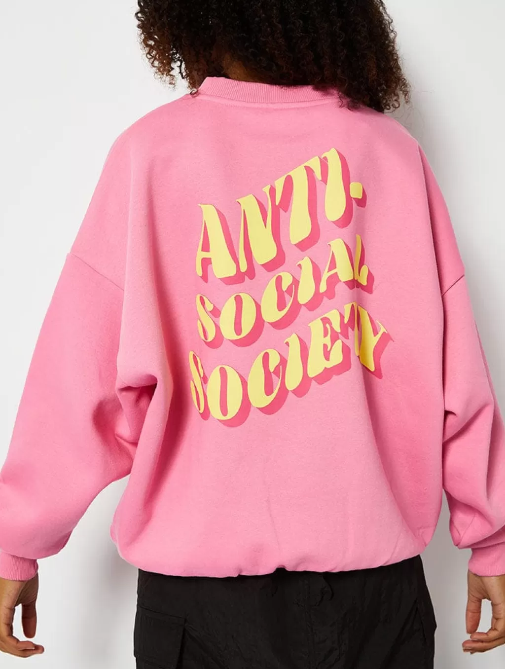 Loungewear | Shop All Clothing-Skinnydip London Antisocial Society Oversized Sweatshirt | Slogan Sweatshirt | Skinnydip