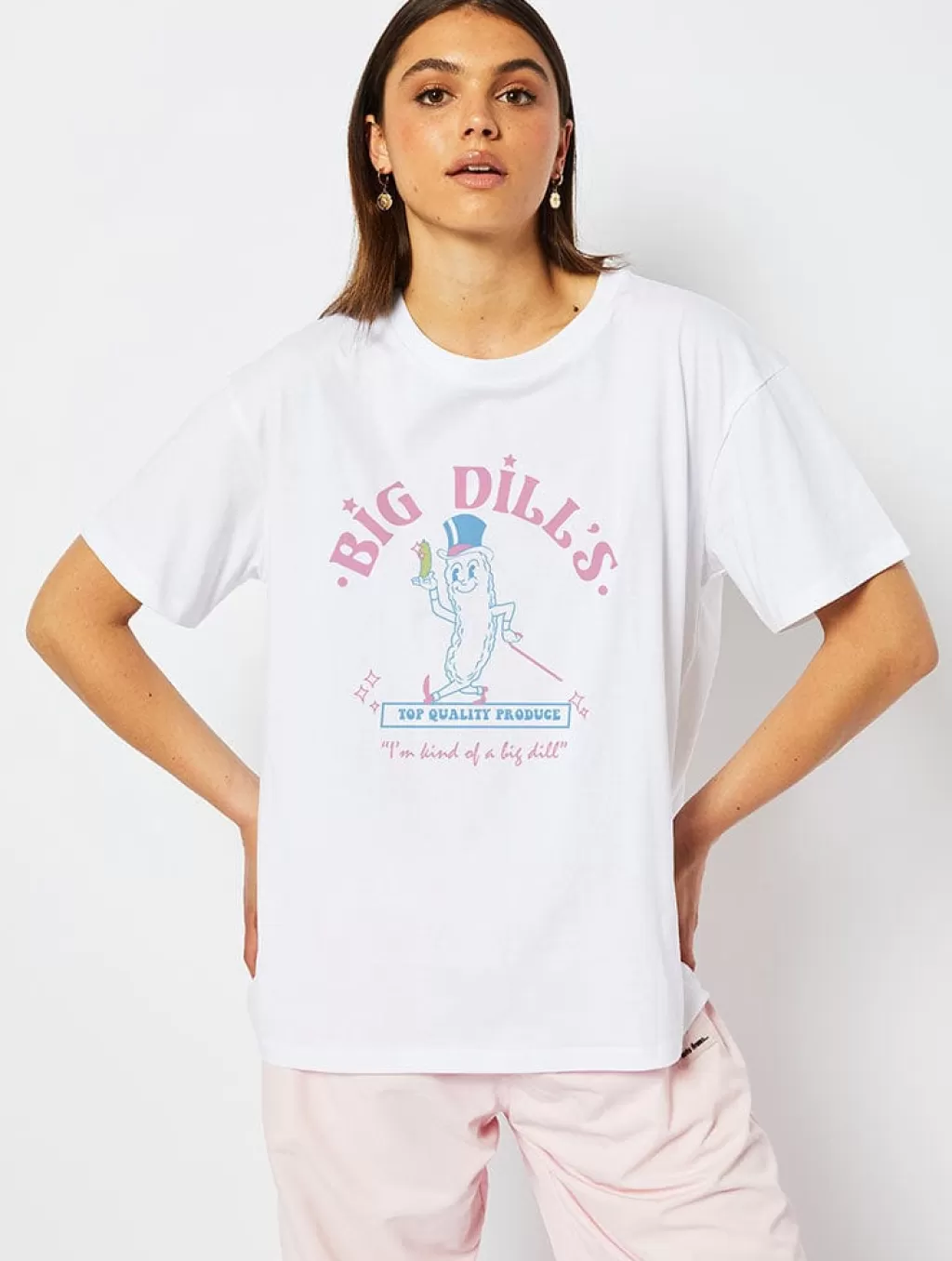 Tops & T-Shirts | Loungewear-Skinnydip London Big Dills White T-Shirt | Women's Clothing |