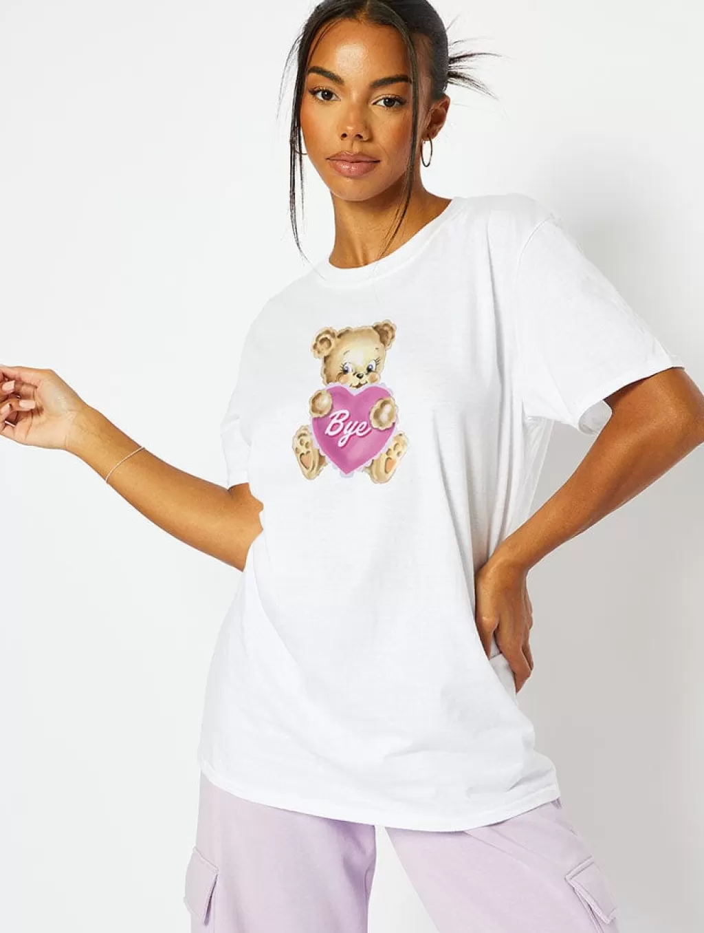 Tops & T-Shirts | Loungewear-Skinnydip London Bye Teddy White T-Shirt | Clothing |