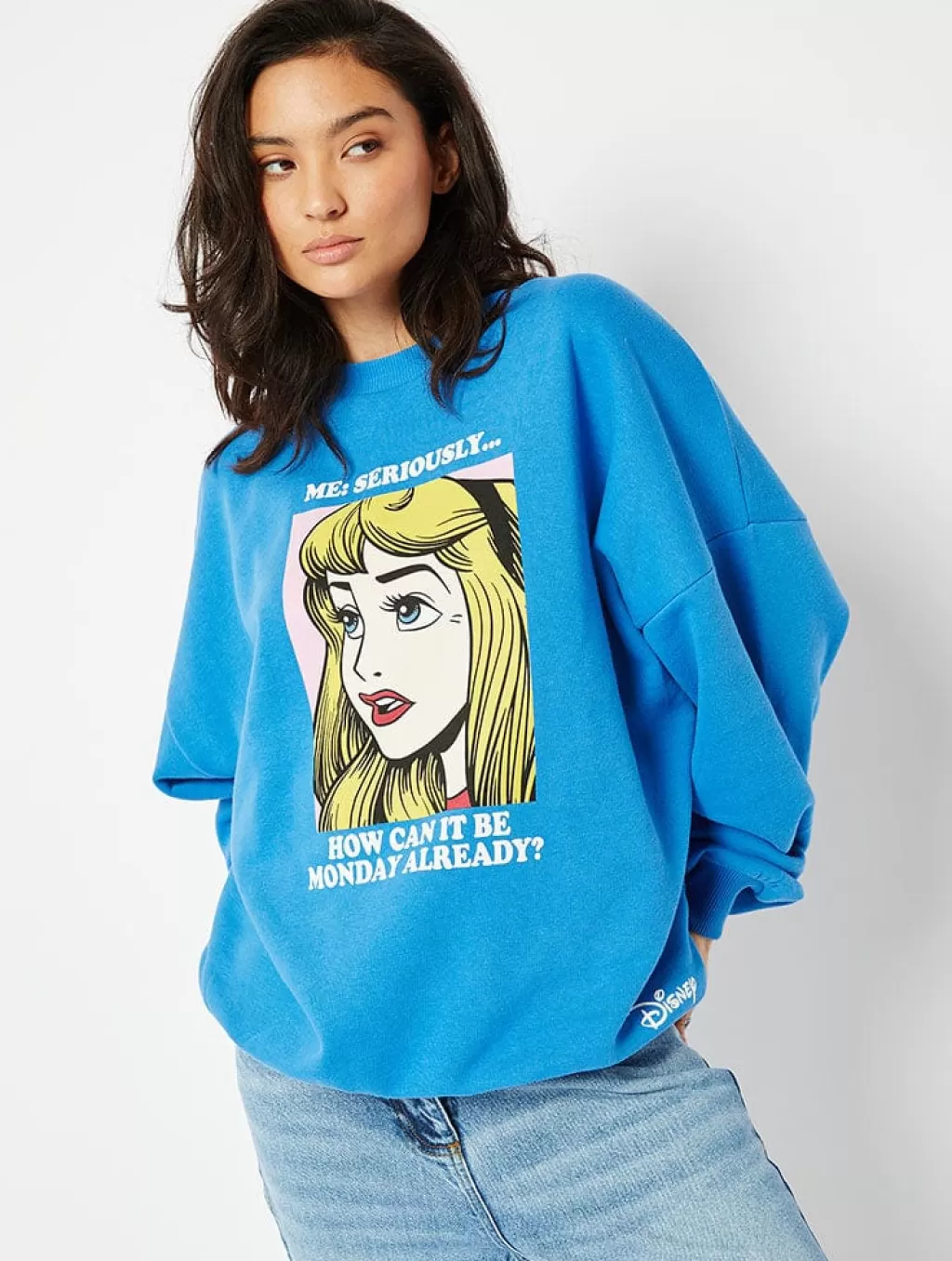 Hoodies & Sweatshirts | Disney Clothing-Skinnydip London Disney Sleeping Beauty Monday Oversized Sweatshirt