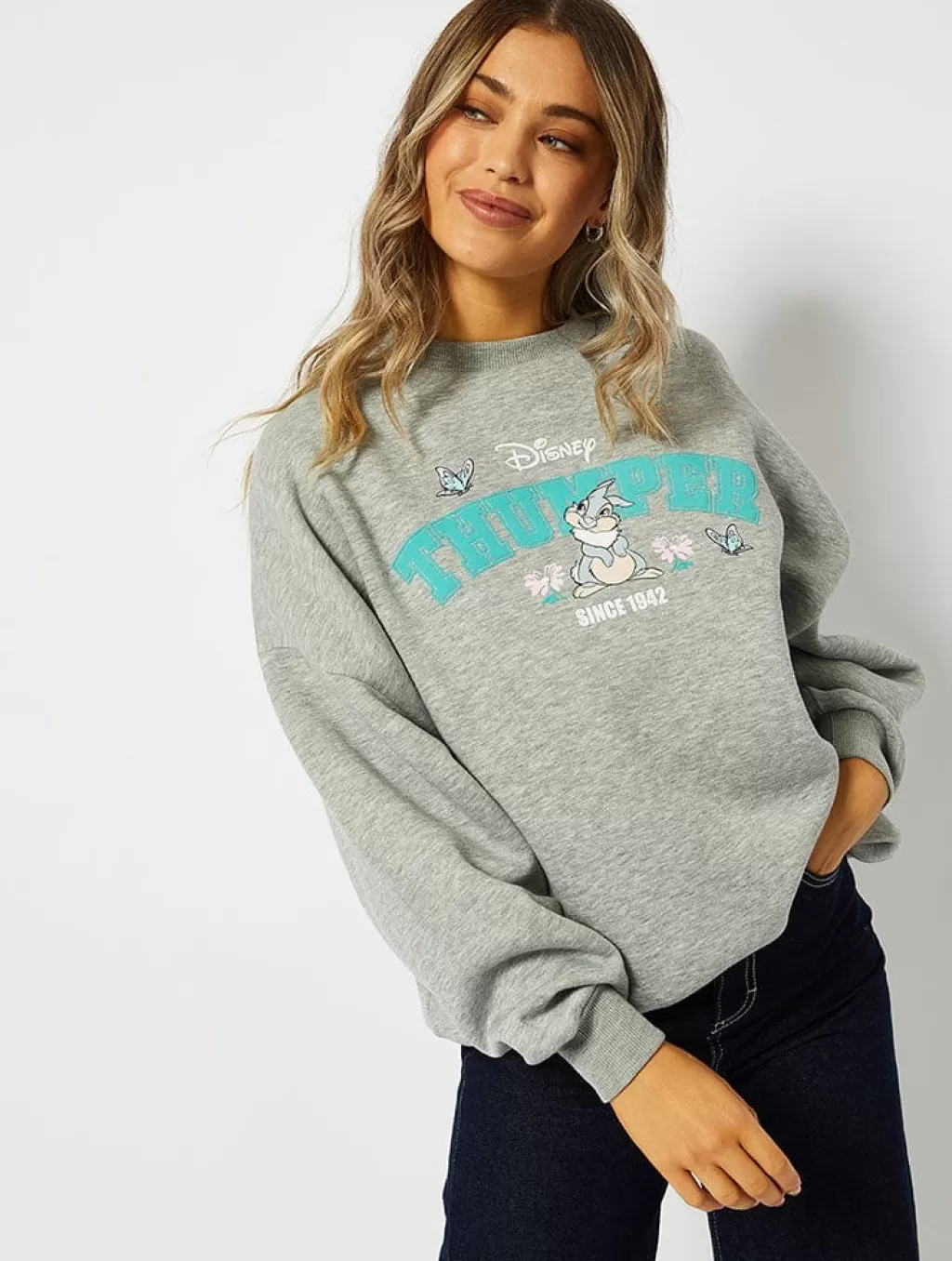 Loungewear | Shop All Clothing-Skinnydip London Disney Thumper Varsity Sweatshirt | Disney Clothing | Skinnydip