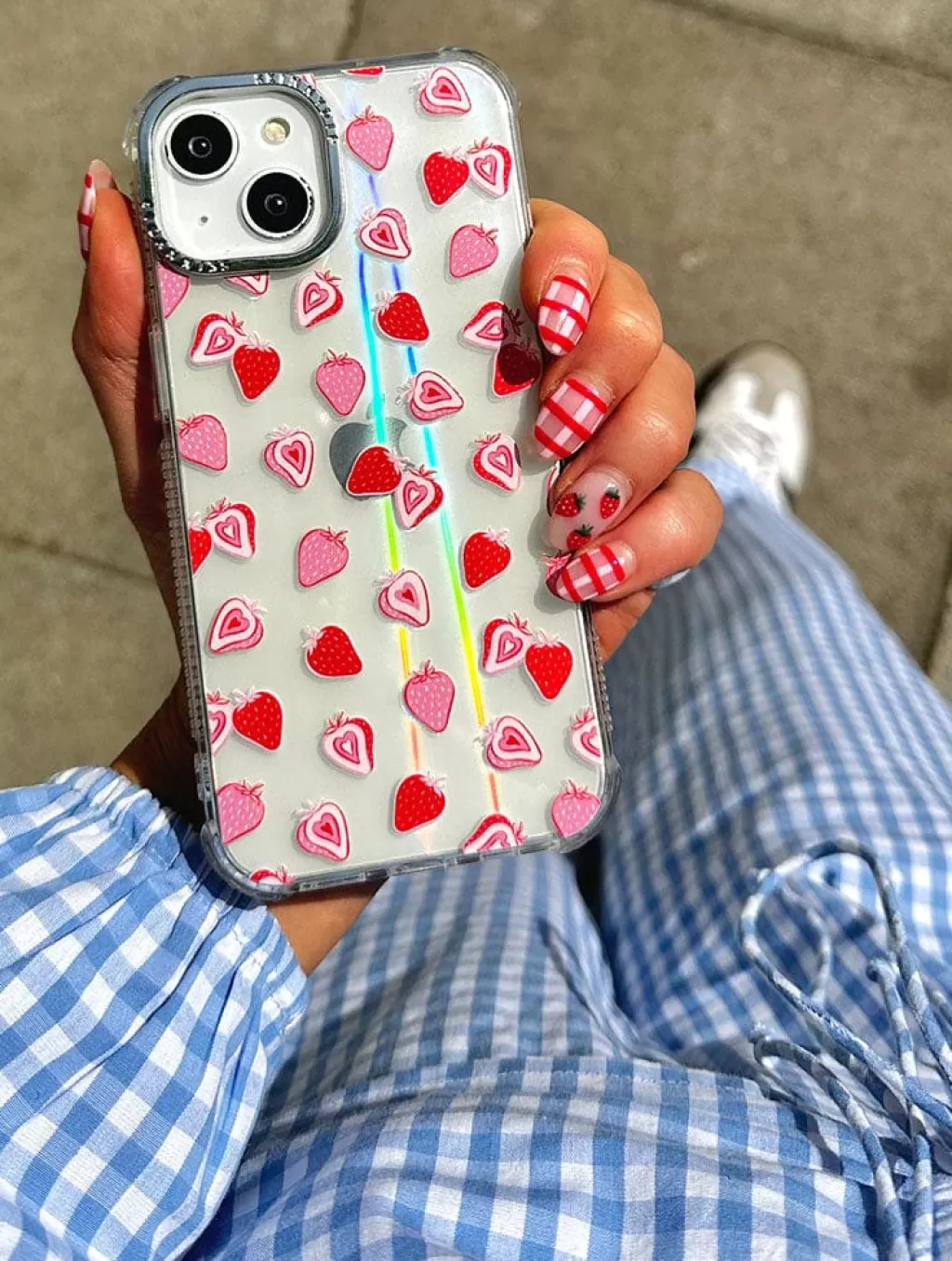 iPhone XR / 11 Cases | iPhone X/XS / 11 Pro Cases-Skinnydip London Ditsy Strawberries IPhone Case | Fruit IPhone Cases |