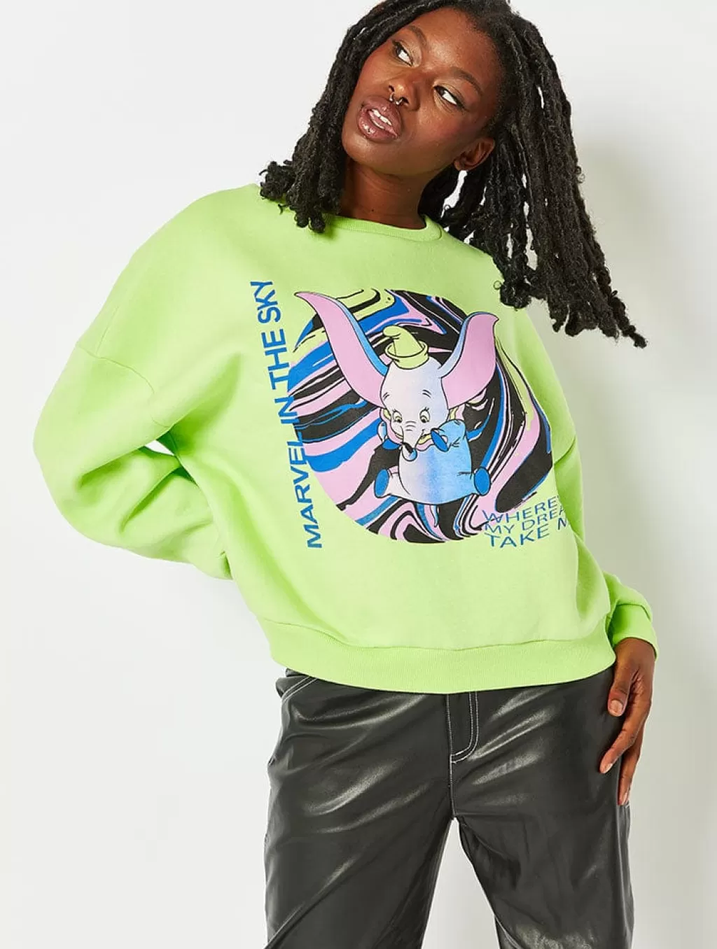 Loungewear | Hoodies & Sweatshirts-Skinnydip London Dumbo Graphic Sweater | Official Disney Clothing |