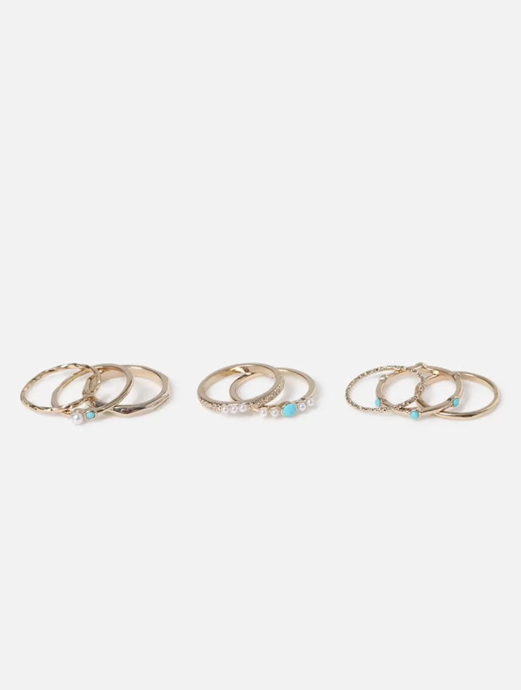 Shop All Accessories | Jewellery-Skinnydip London Freedom 8 Pack Turquoise Stacking Rings | Jewellery |