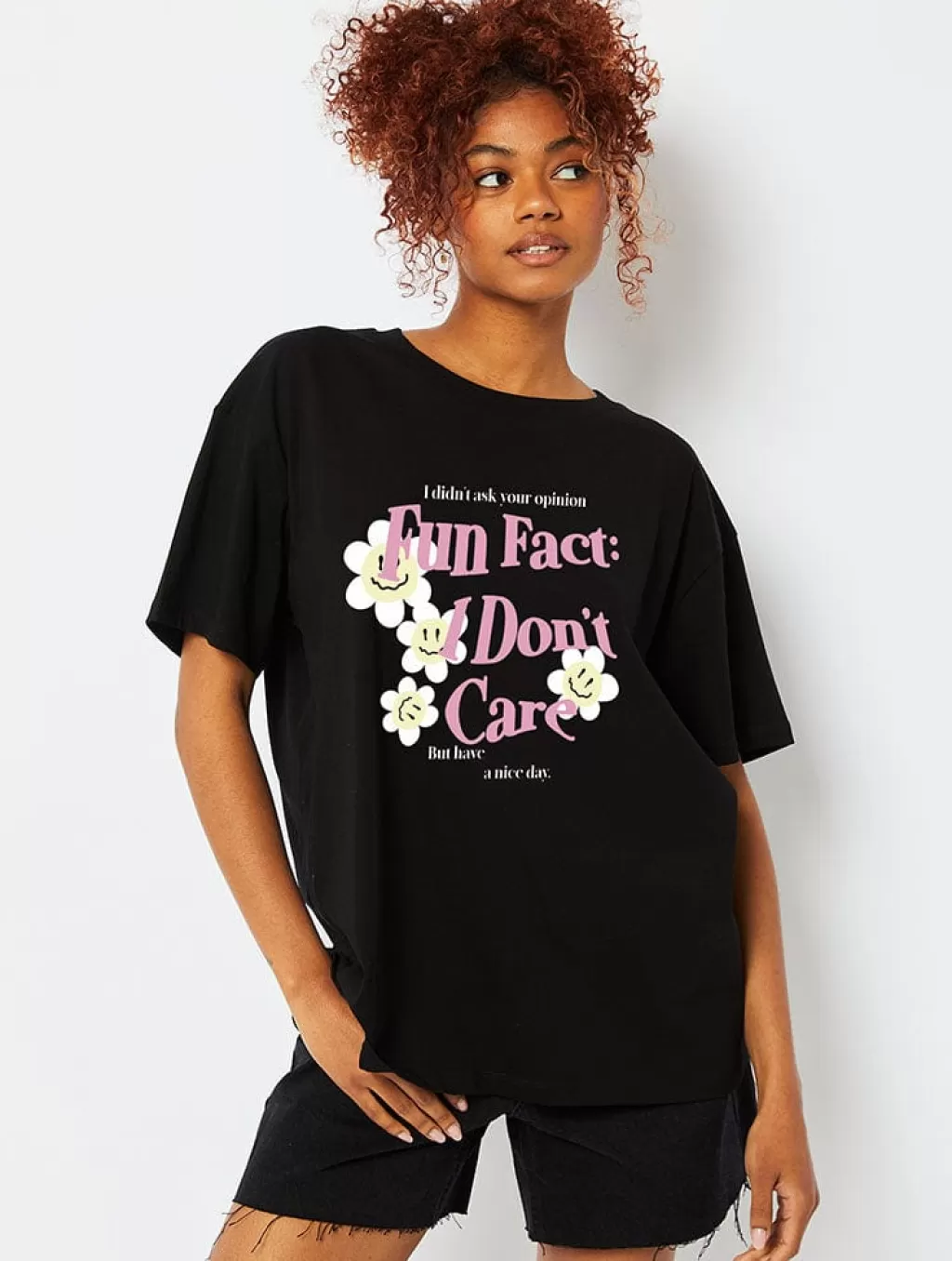 Tops & T-Shirts | Loungewear-Skinnydip London Fun Fact Black T-Shirt | Graphic T-Shirts |