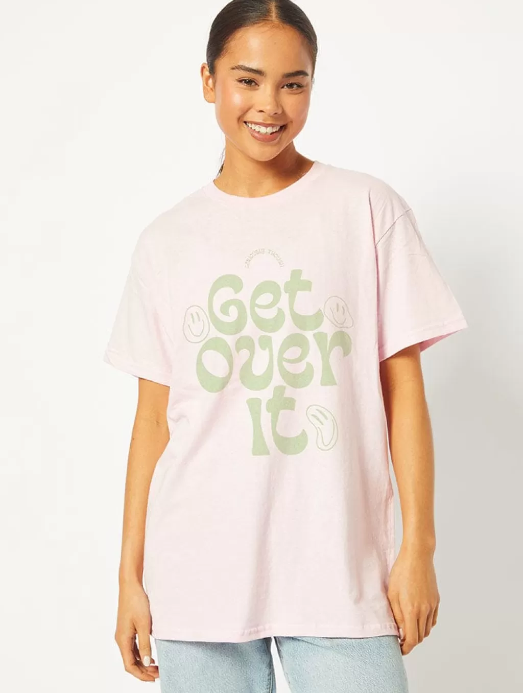 Tops & T-Shirts | Loungewear-Skinnydip London Get Over It Pink T-Shirt | Graphic T-Shirts |