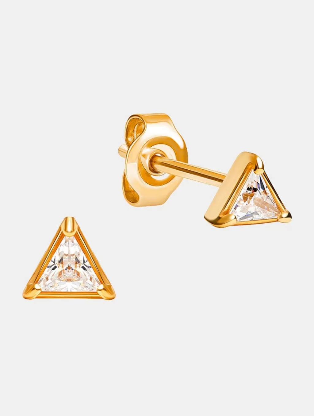 Shop All Accessories | Jewellery-Skinnydip London Gold Triangle Stud Earrings | Metal Morphosis |