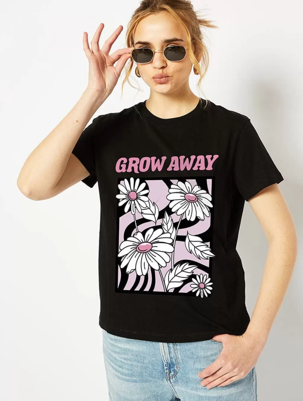 Tops & T-Shirts | Loungewear-Skinnydip London Grow Away Black T-Shirt | Womens Clothing |