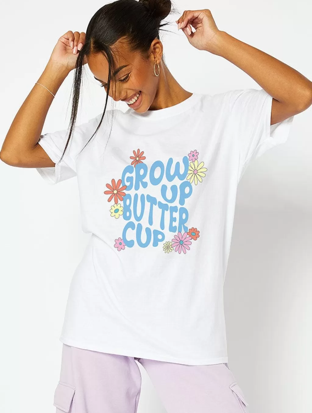 Tops & T-Shirts | Loungewear-Skinnydip London Grow Up Buttercup White T-Shirt | Women's Clothing |