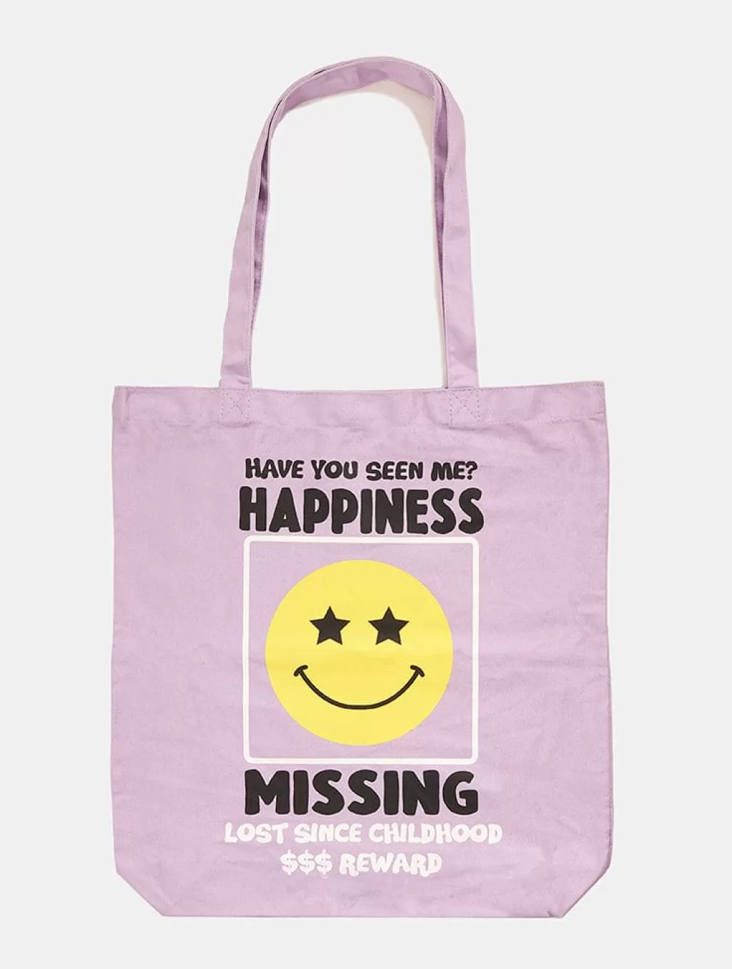 Shop All Accessories | Bags-Skinnydip London Happiness Missing Purple Canvas Tote Bag | Bags |