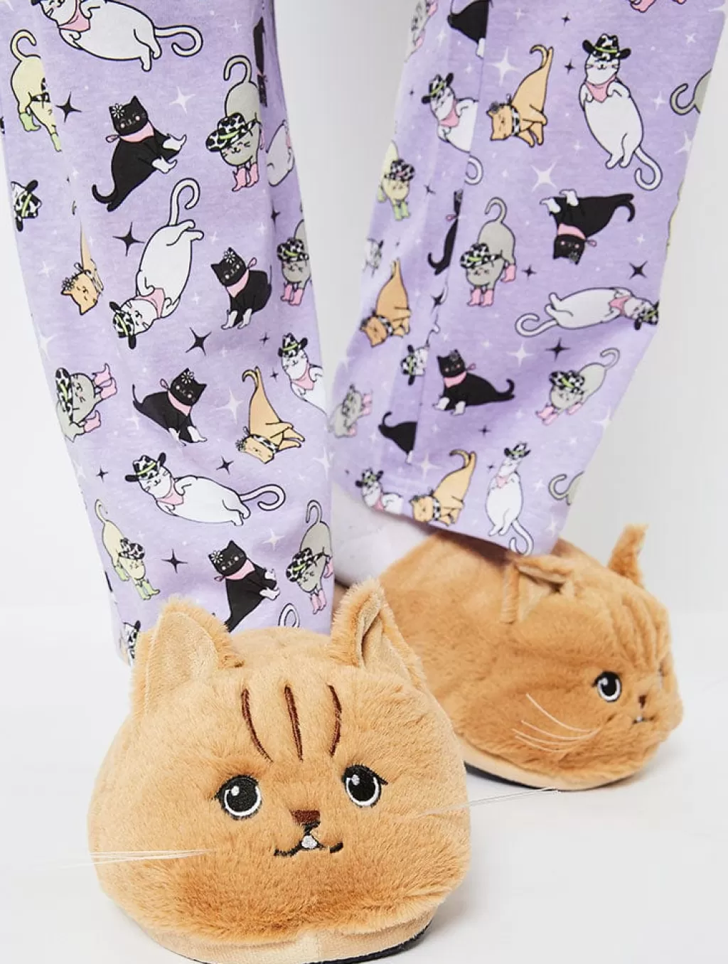 Slippers | Nightwear-Skinnydip London Happy Cat Slippers | Novelty Ladies Slippers |