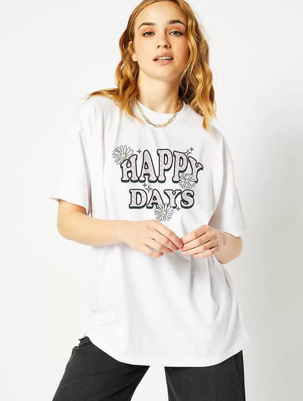 Tops & T-Shirts | Loungewear-Skinnydip London Happy Days White T-Shirt | Women's Clothing |