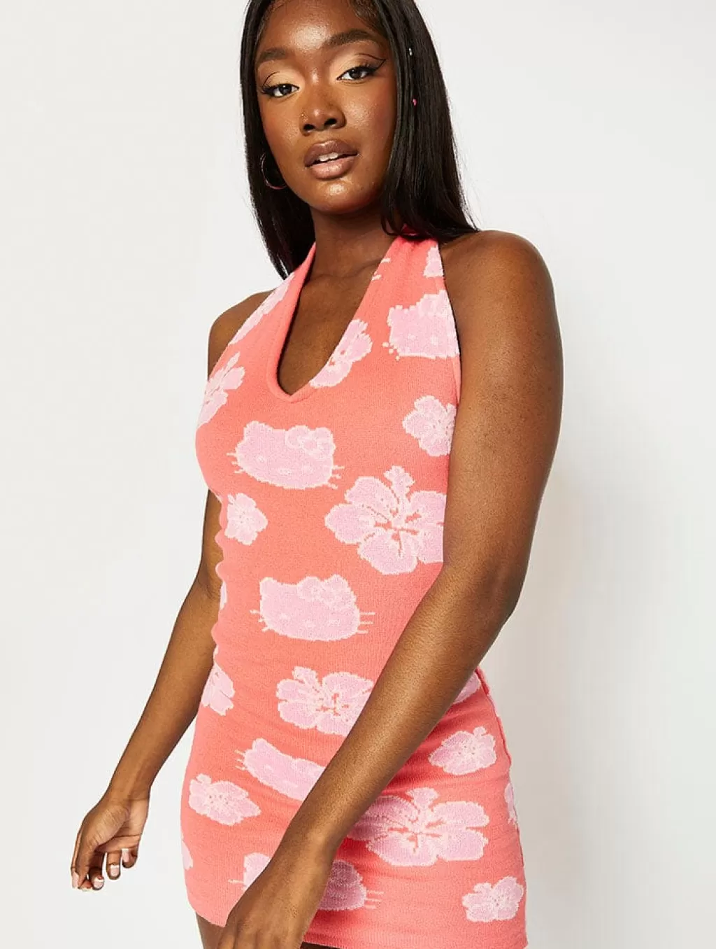 Dresses-Skinnydip London Hello Kitty Hibiscus Halterneck Dress | Clothing |