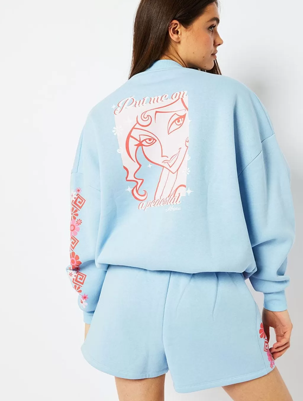 Loungewear | Shop All Clothing-Skinnydip London Hercules Megara Sweatshirt In Blue | Disney Sets |