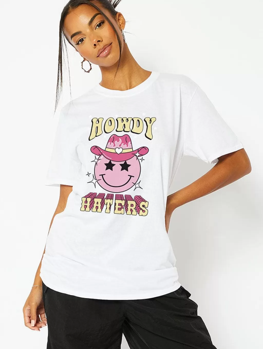 Tops & T-Shirts | Loungewear-Skinnydip London Howdy Haters White T-Shirt | Women's Clothing |