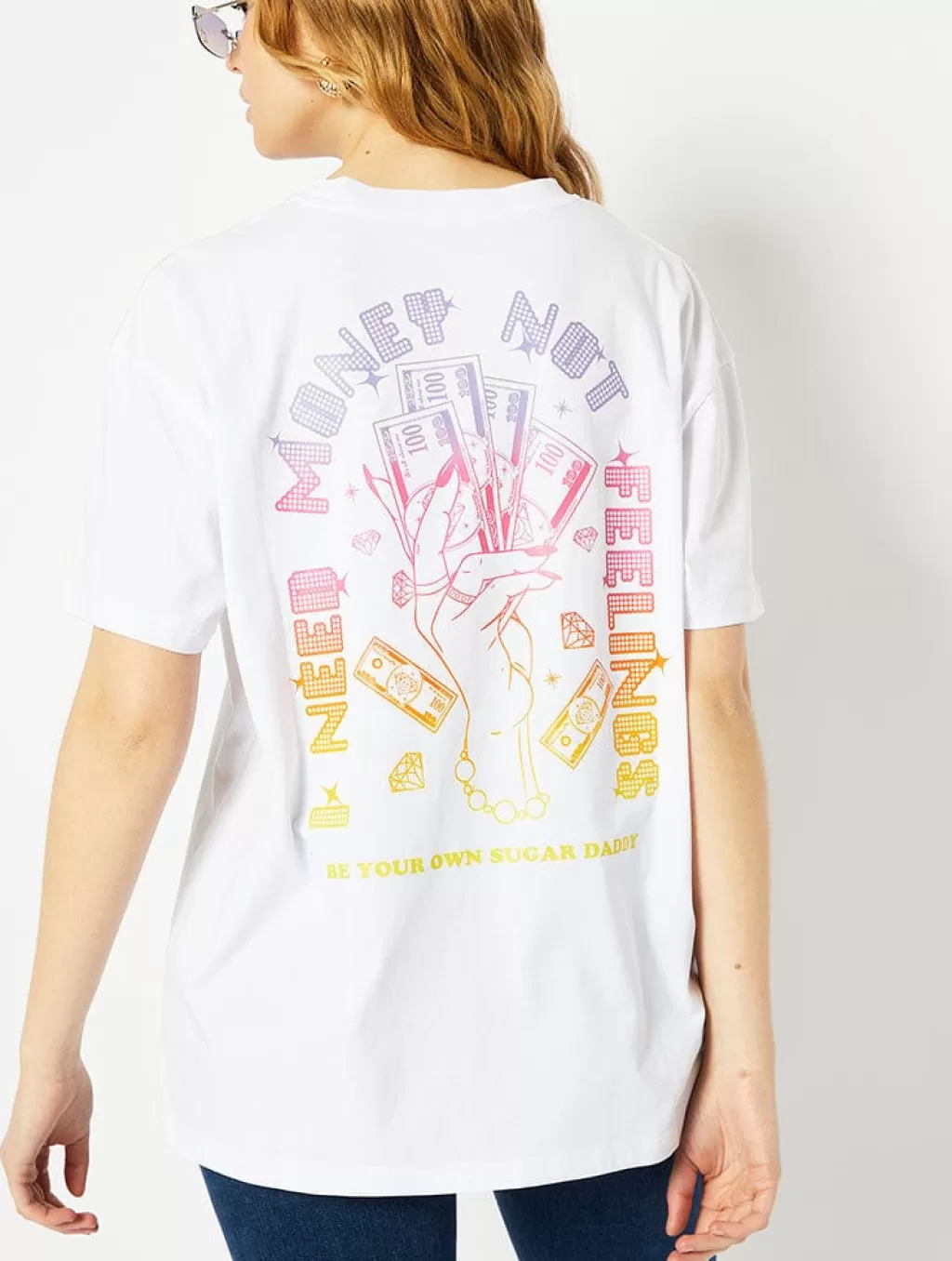 Tops & T-Shirts | Loungewear-Skinnydip London I Need Money Not Feelings T-Shirt | Slogan T-Shirt | Skinnydip