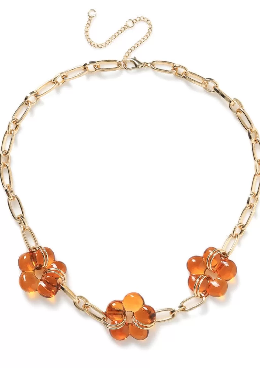 Shop All Accessories | Jewellery-Skinnydip London Liars & Lovers Orange Flower Necklace