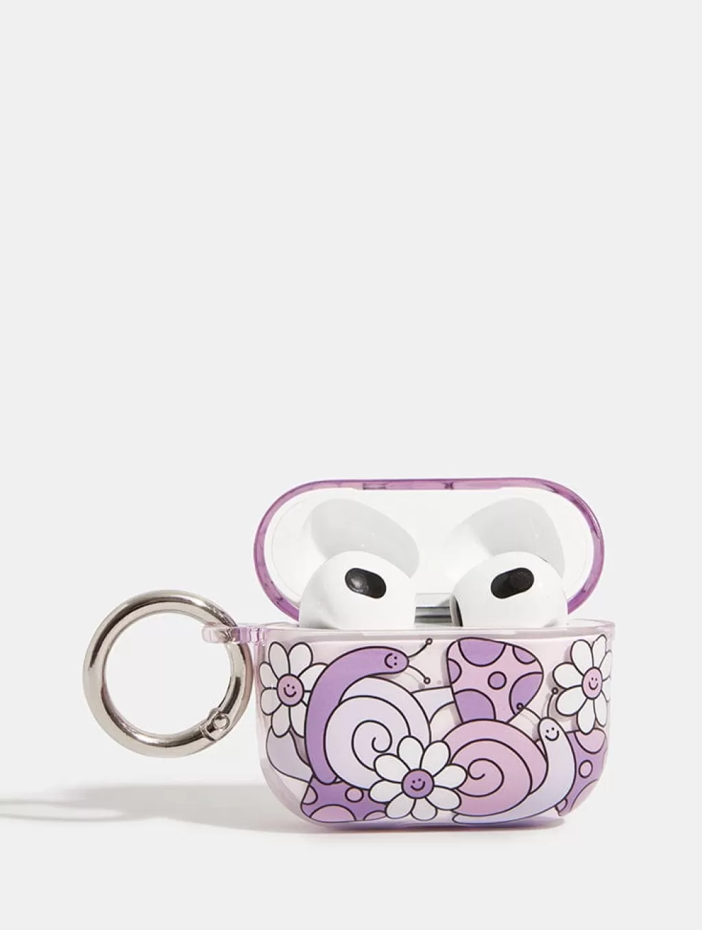 Airpods Cases-Skinnydip London Lilac Snail AirPods Case | Protective AirPods Cases |