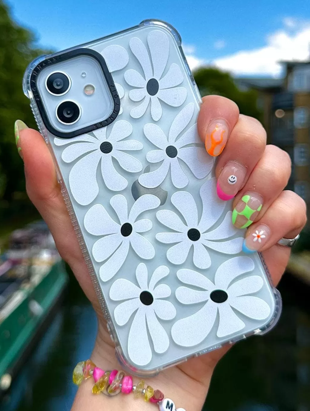 iPhone XR / 11 Cases | iPhone X/XS / 11 Pro Cases-Skinnydip London Monochrome Daisy Shock IPhone Case | Phone |