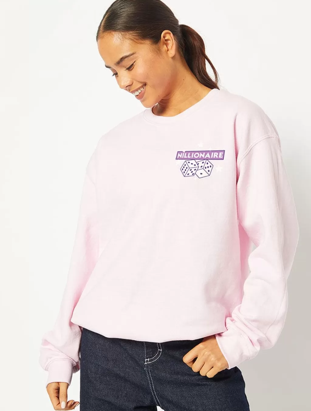 Loungewear | Hoodies & Sweatshirts-Skinnydip London Nillionaire Sweatshirt In Pink | Funny Sweatshirts |