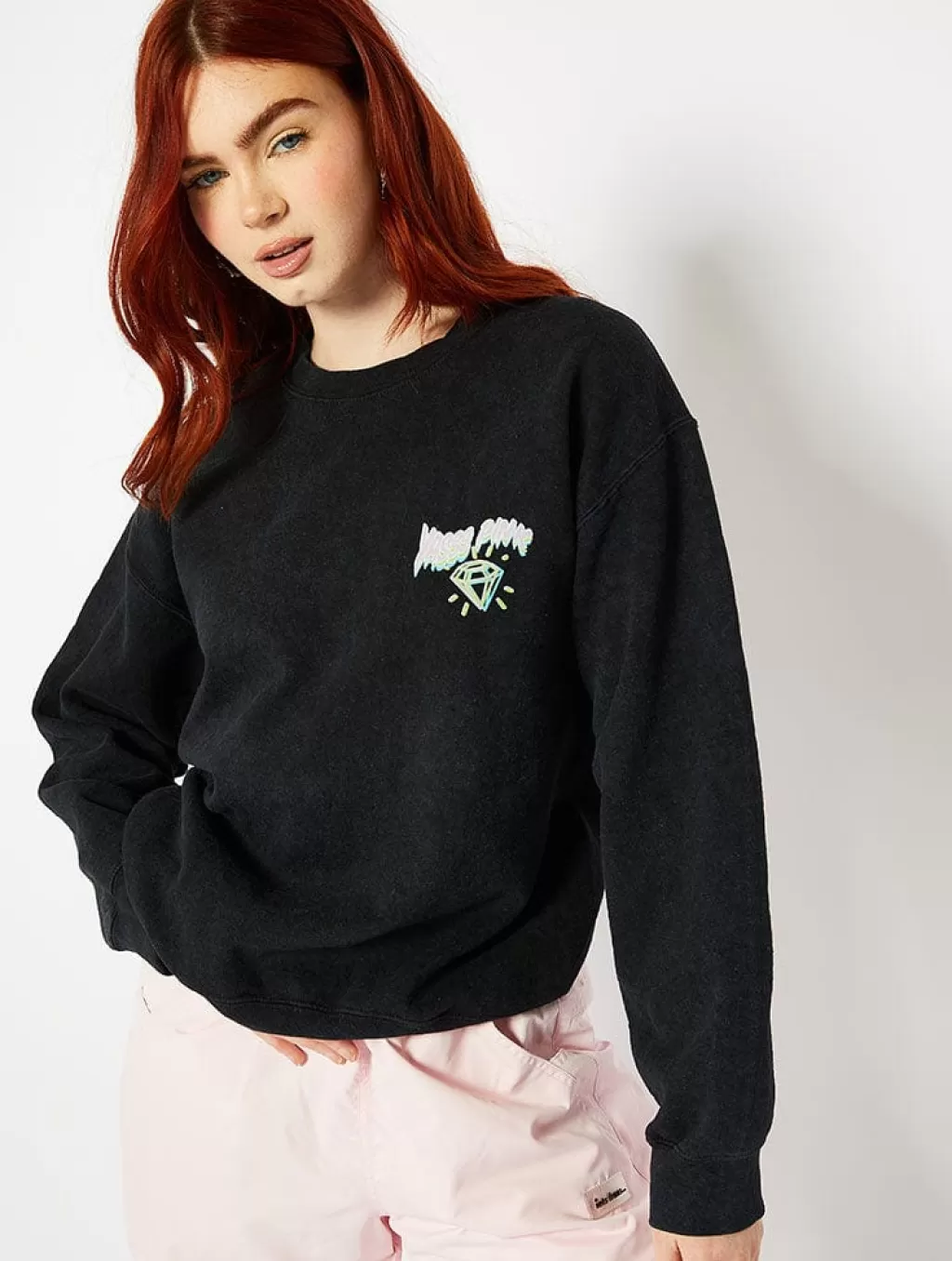 Hoodies & Sweatshirts-Skinnydip London Pink Panther Yass Graphic Sweatshirt | Clothing |