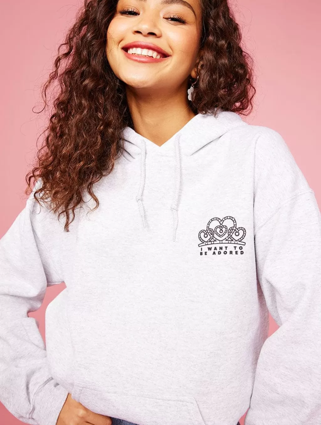 Hoodies & Sweatshirts-Skinnydip London Purr-Incess Grey Hoodie | Shop Clothing |