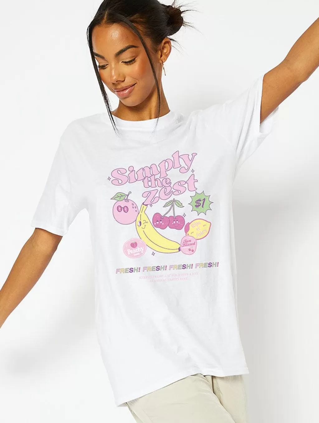 Tops & T-Shirts | Loungewear-Skinnydip London Simply The Zest White T-Shirt | Women's Clothing |