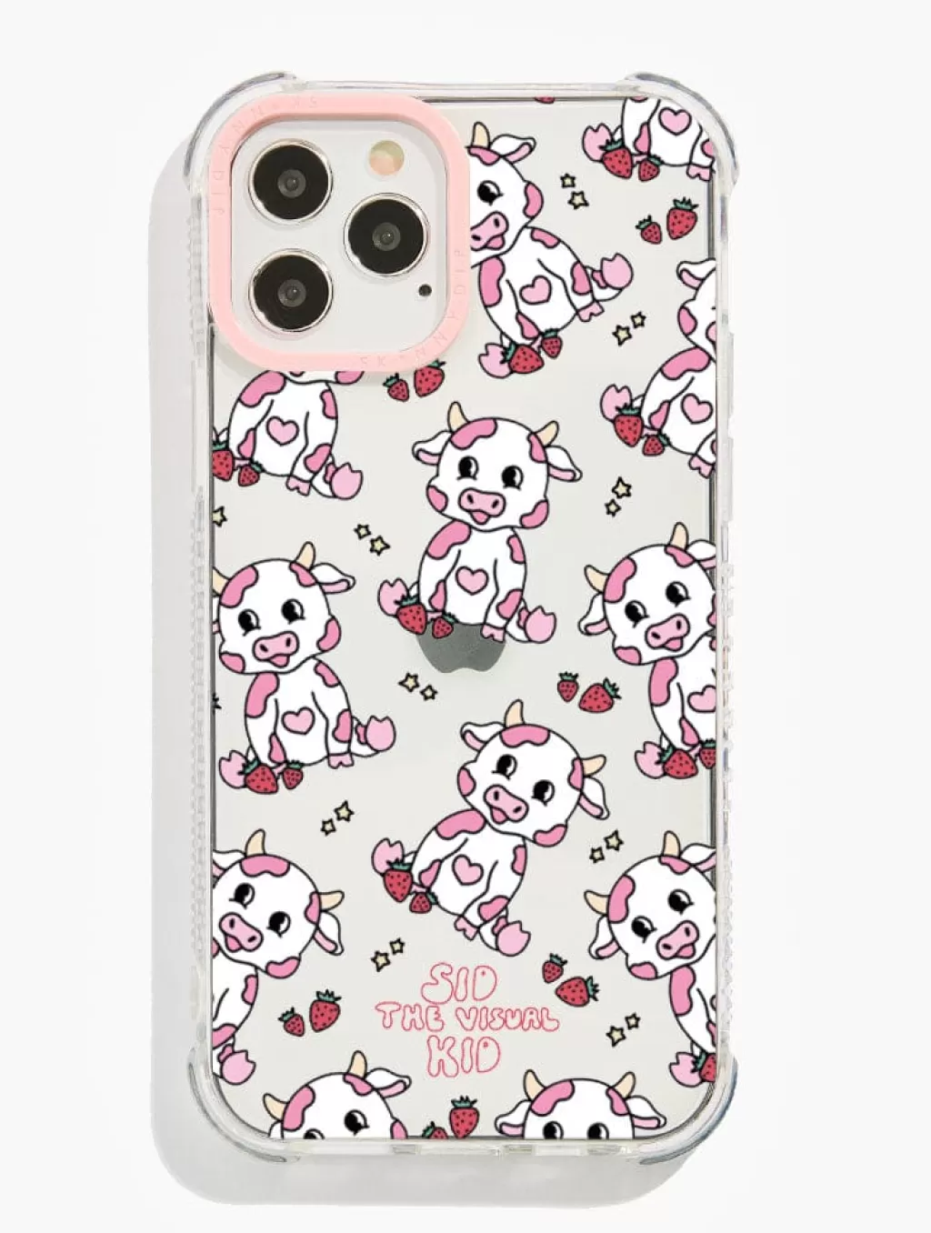 iPhone 12 Pro Cases-Skinnydip London Strawberry Cow Shock IPhone Case | Phone |