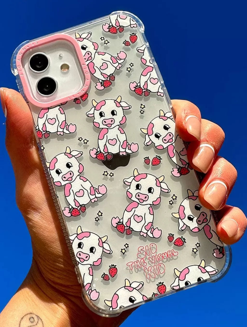 iPhone 12 Pro Cases-Skinnydip London Strawberry Cow Shock IPhone Case | Phone |