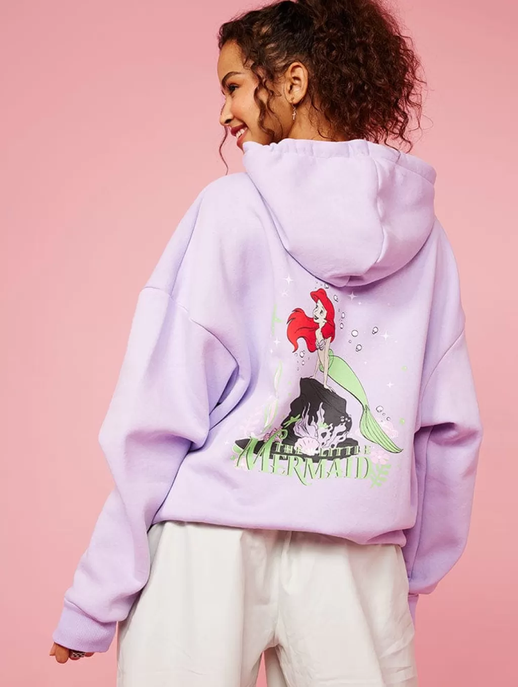 Loungewear | Shop All Clothing-Skinnydip London The Little Mermaid Lilac Hoodie | Disney Clothing |