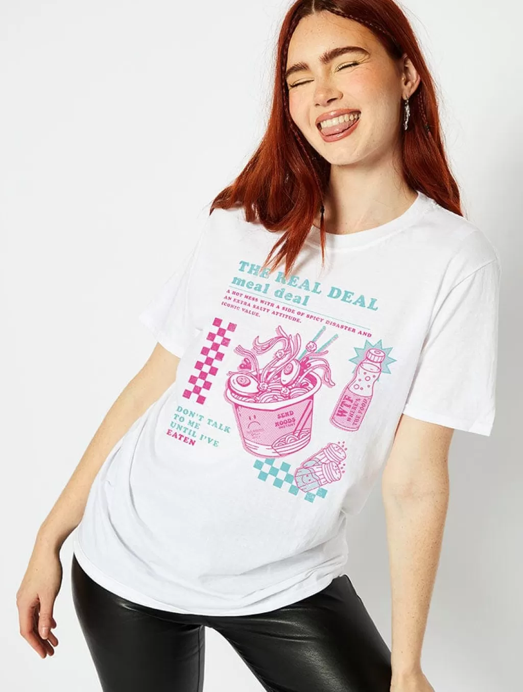 Tops & T-Shirts | Loungewear-Skinnydip London The Real Meal Deal White T-Shirt | Clothing |