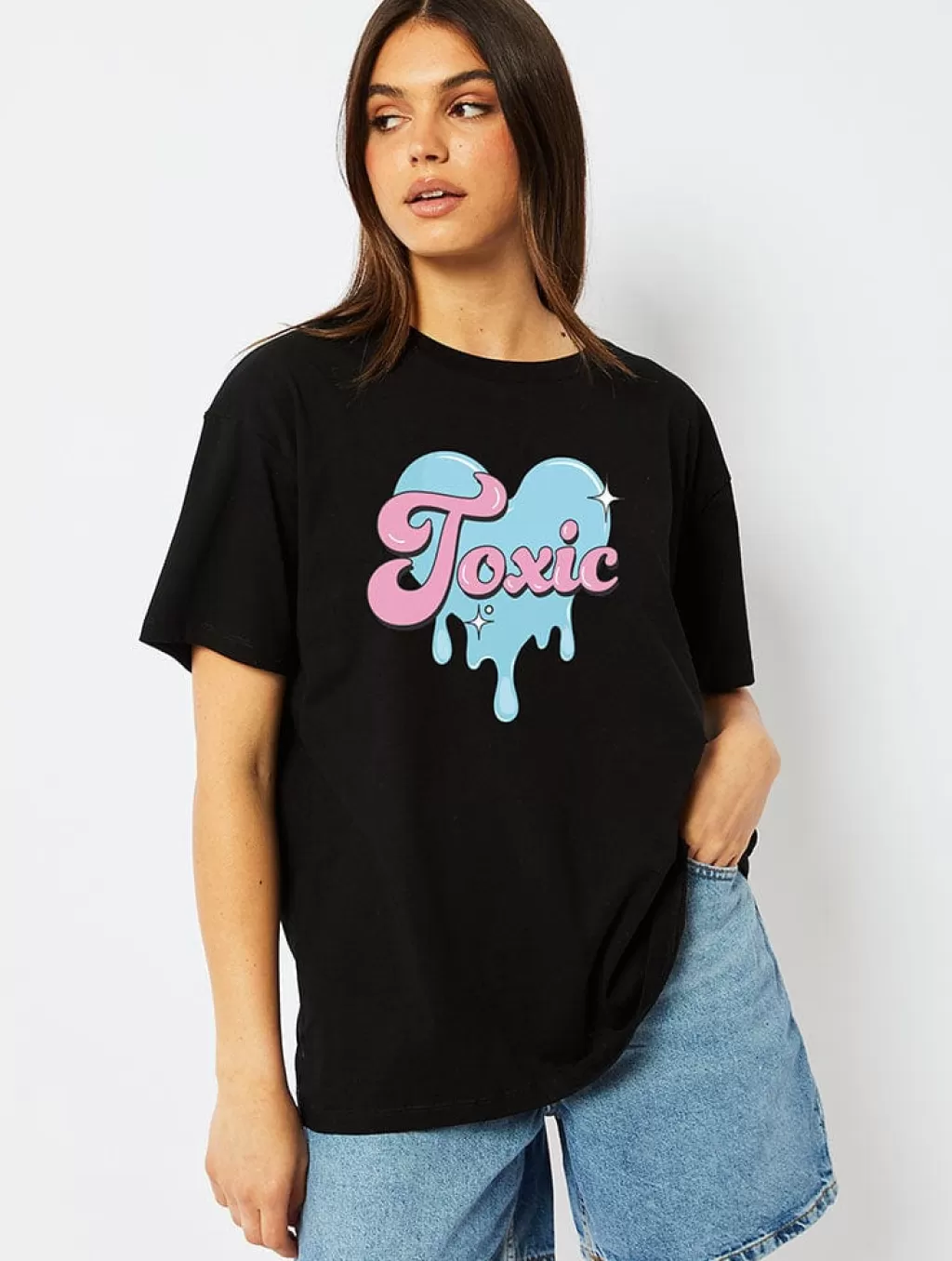 Tops & T-Shirts | Loungewear-Skinnydip London Toxic Black T-Shirt | Womens Clothing |